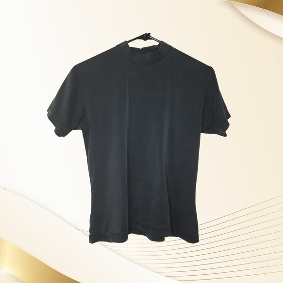 Out of the Blue - Black Color Silken Blouse, Large - Picture 2 of 2